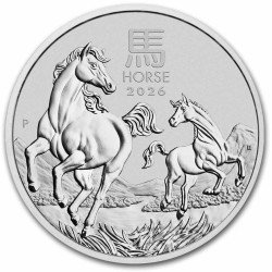 PM Lunar 3 HORSE 5 oz silver 2026 BU $5 Australia