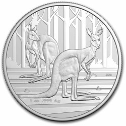 RAM 1 oz silver $1 KANGAROO 2024 $1 FROSTED