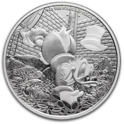 1 oz silver DISNEY SCROOGE McDUCK 2022 $2 BU I'm the richest Duck