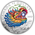 Canada Dragon Boat Festival 2017 High Relief Coloured Silver Proof Coin