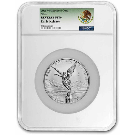 MEXICO 5 oz SILVER LIBERTAD 2024 Reverse Proof