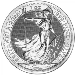 UK 1 oz silver BRITANNIA 2026 £2 BU 