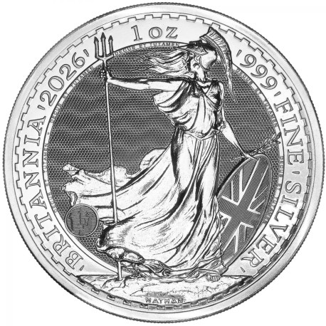 UK 1 oz silver BRITANNIA 2026 £2 BU 