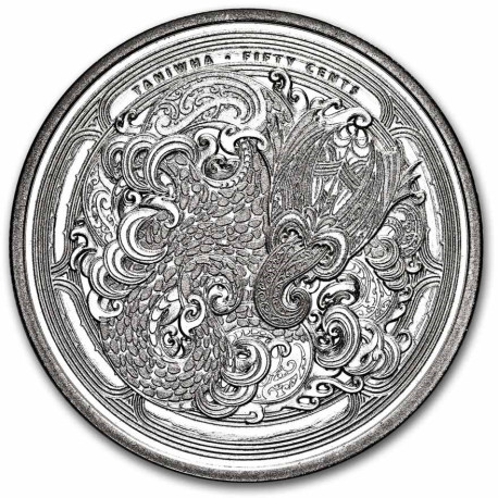 New Zealand 1 oz silver DWELLING TANIWHA : CAVE 2024 bu $0.50 