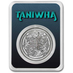 New Zealand 1 oz silver DWELLING TANIWHA : WATER 2025 bu $0.50 IN CARD