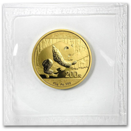 Gold CHINA gold PANDA 15 GR 2016 
