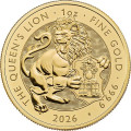 UK 1 oz gold TUDOR BEASTS 2025 GREYHOUND OF RICHMOND £100 bu
