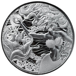 Samoa 1 oz silver PACIFIC MERMAID 2025 BU 2 Tala