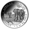 1 oz silver SOMALIA ELEPHANT 2025 Shillings 100