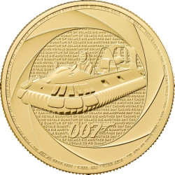 1 oz gold SIX DECADES of James BOND 2025 £100 bu HOVERCRAFT Die Another Day