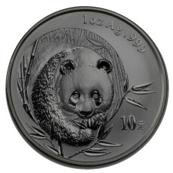 1 oz silver PANDA 2003 Y10 bu TARNISHED