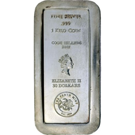 1 kilo silver BOUNTY Cook Islands 2008 $30 bu