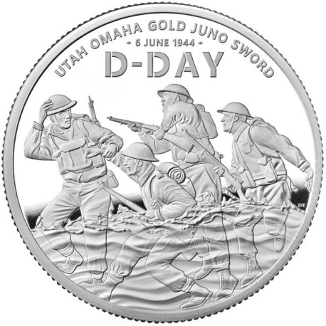 UK 1 oz silver D-DAY 80th Anniversary 2024 £1 PROOF