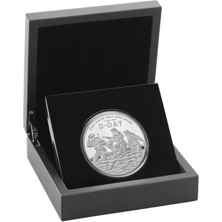 UK 2 oz silver D-DAY 80th Anniversary 2024 £5 PROOF