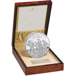 UK 1 kilo silver D-DAY 80th Anniversary 2024 £1 PROOF Box + Coa