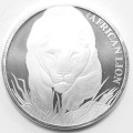 1 oz silver AFRICAN LION 2017 CFA5000 bu in capsule