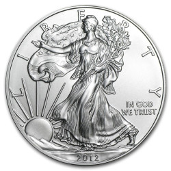1 oz silver U.S. Silver EAGLE 2012 $1 bu 