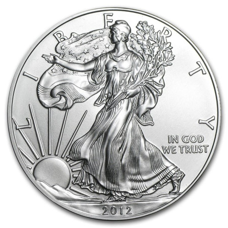 1 oz silver U.S. Silver EAGLE 2017 $1 bu in capsule