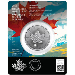 Treasured Maple Leaf 1 oz silver MAPLE LEAF 2023 $5 BU CONGRATULATIONS