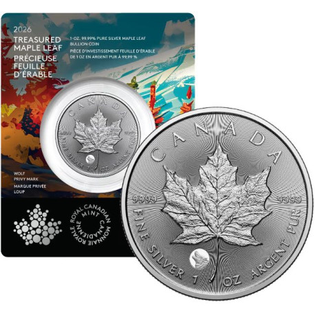 Treasured Maple Leaf 1 oz silver MAPLE LEAF 2026 $5 BU CONGRATULATIONS
