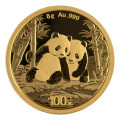 Gold CHINA PANDA 8 GR 2025 Yuan 100