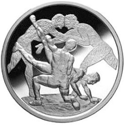 10 euro SUMMER OLYMPICS 2004 Proof coin in capsule Wrestling