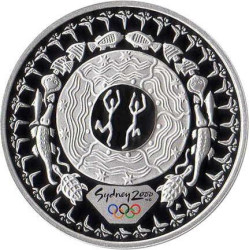 PM 1 oz silver 2000 Sydney Olympics Opera House Australia Proof 