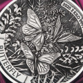 Butterfly 2025 2 Kilo Silver High Relief Antiqued Coin