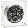 Butterfly 2025 2 Kilo Silver High Relief Antiqued Coin
