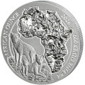 1 oz SILVER RWANDA MARTIAL EAGLE 2025 CFA 50 BU
