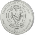 1 oz SILVER RWANDA MARTIAL EAGLE 2025 CFA 50 BU