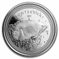 1 oz silver 2021 MONTSERRAT Eastern Caribbean N°3 / 8 EC8 Blue Girdled Angelfish