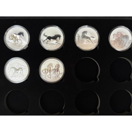 *** La collection CHEVAL BRUMBY *** Série complete BRUMBY HORSE 5 x 1 oz silver 
