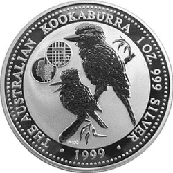 1 oz silver KOOKABURRA 1999 $1 Privy NETHERLANDS bu