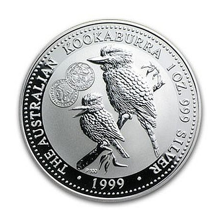 1 oz silver KOOKABURRA 1999 $1 Privy FRANCE bu