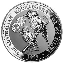 1 oz silver KOOKABURRA 1999 $1 Privy FINLAND bu