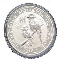 1 oz silver KOOKABURRA 1999 $1 Privy PORTUGAL bu