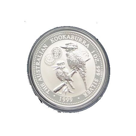 1 oz silver KOOKABURRA 1999 $1 Privy FINLAND bu