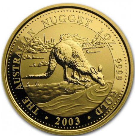 1 oz gold NUGGET 2003 KANGAROO