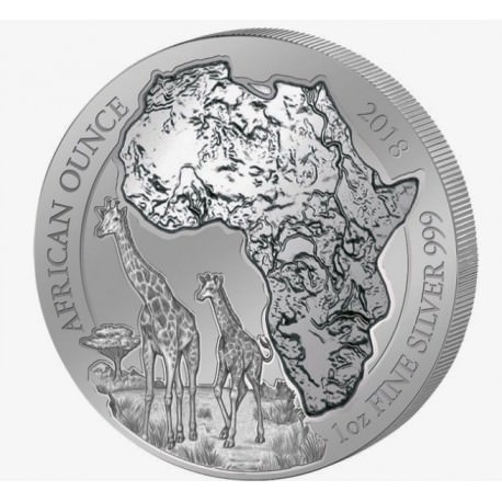 1 oz SILVER RWANDA HIPPO 2017