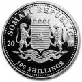 1 oz silver SOMALIA LEOPARD 2018 - 100 shillings
