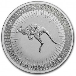 Australia 1 oz Platinum KANGAROO $100 BU