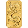 Perth Mint 1 oz RECTANGLE DRAGON $100 BAR 2019 GOLD