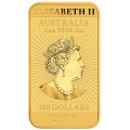 Perth Mint 1 oz RECTANGLE DRAGON $100 BAR 2019 GOLD