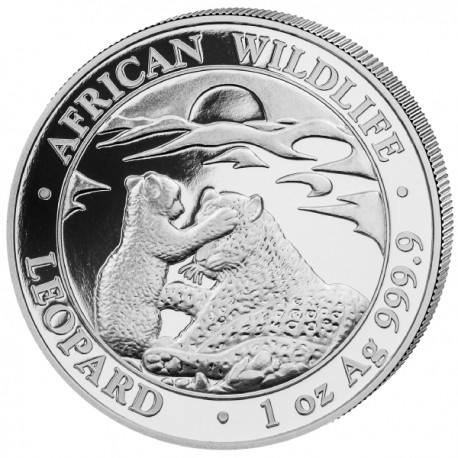 1 oz silver SOMALIA LEOPARD 2019 - 100 shillings
