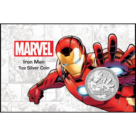 Perth Mint 1 oz silver 2018 MARVEL IRON MAN $1